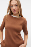Ribbed Marle Top and Short PJ Set  Cinnamon Spice Marle  hi-res