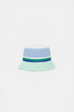 Mini Colourblock Bucket Hat  Water Blue  hi-res