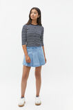 Button Up Rib Tee  New Navy  hi-res