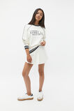 Denim Pleat Skort  Light Cream  hi-res