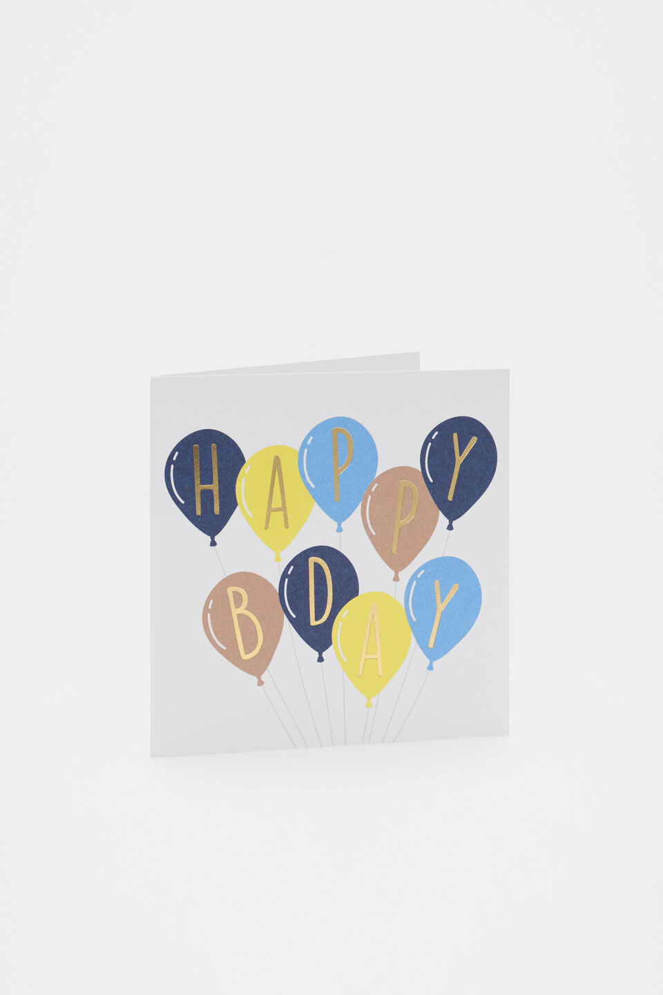 Happy Birthday Balloon Card  Multi