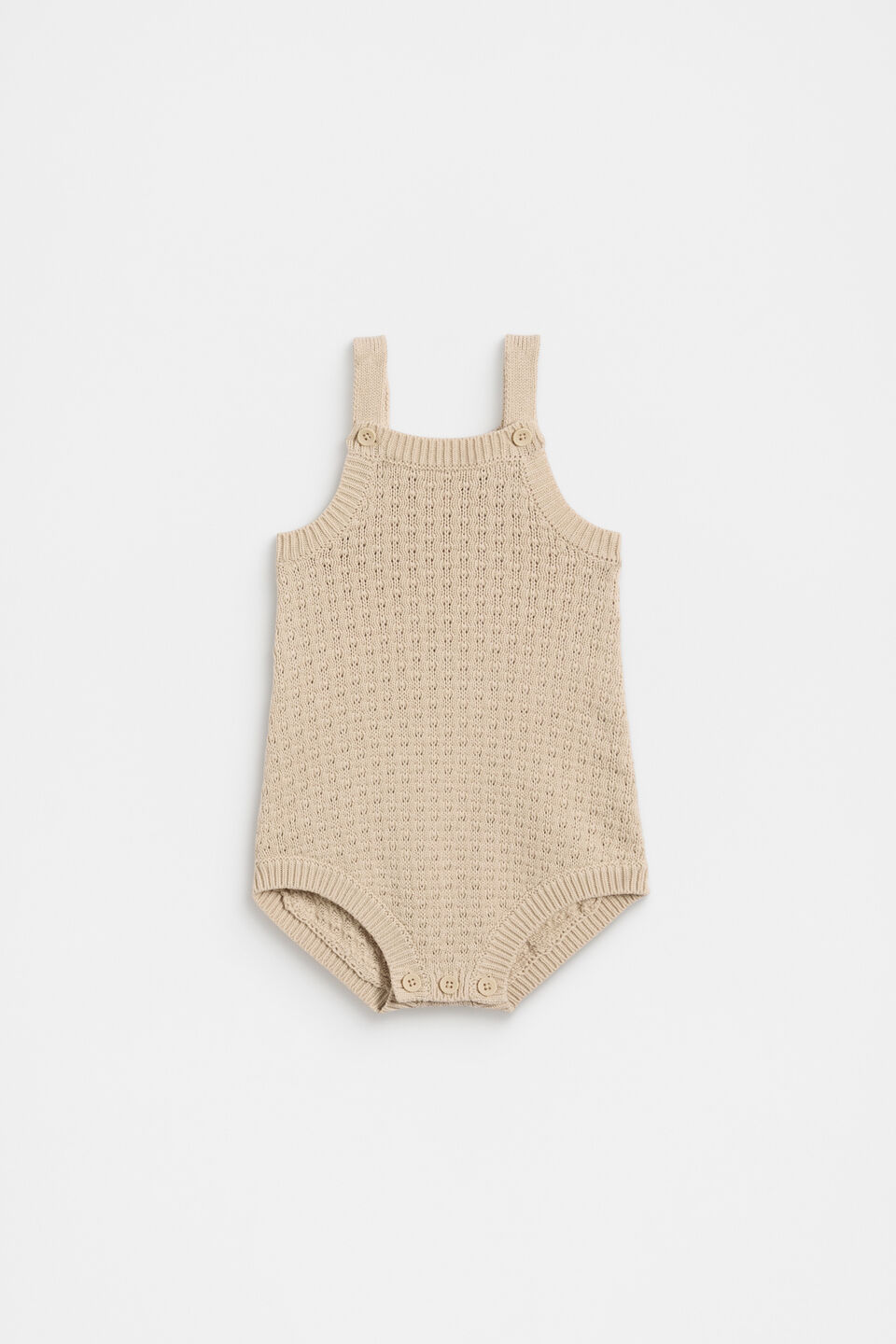 Knit Romper  Neutral