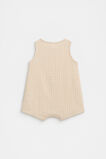 Orange Button Romper  Neutral  hi-res