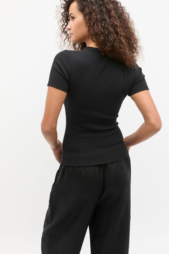 Heritage Rib Tee  Black  hi-res