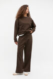 Boxy Crew Sweat  Dark Espresso  hi-res