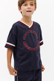 Oversized V Neck Tee  Midnight Blue  hi-res