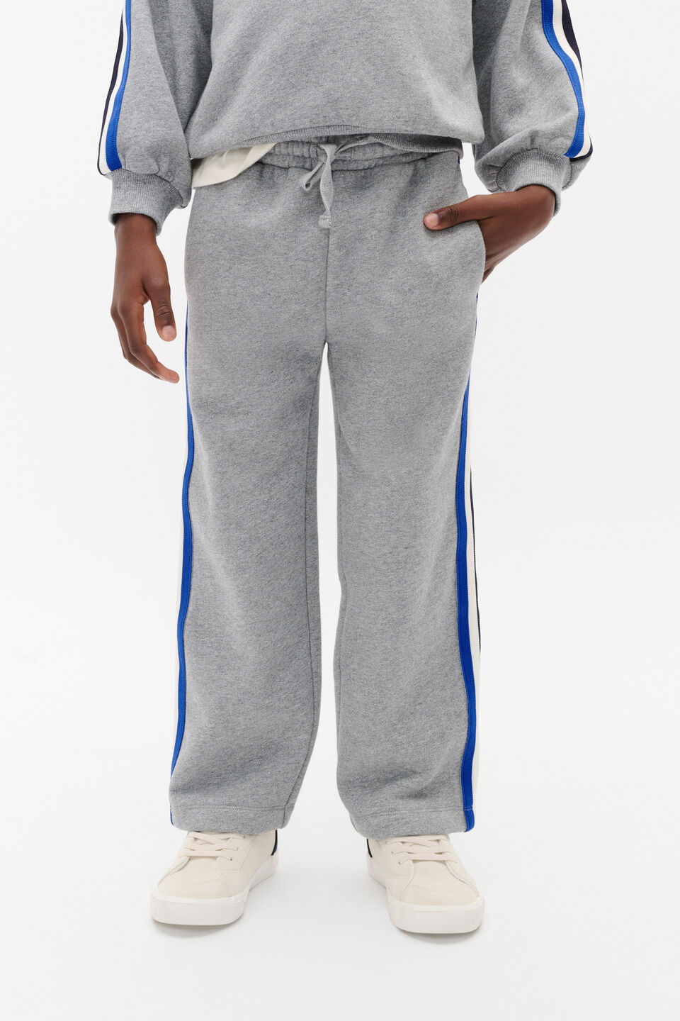 Side Stripe Track Pant  Storm Marle
