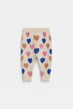 Heart Knit Legging  Oat Marle  hi-res