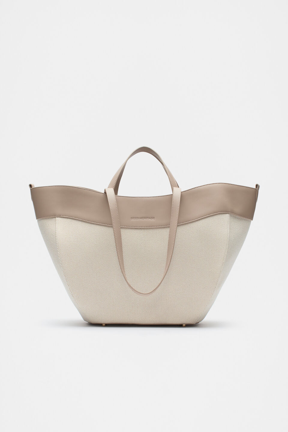 Textured Curved Tote  Cookie