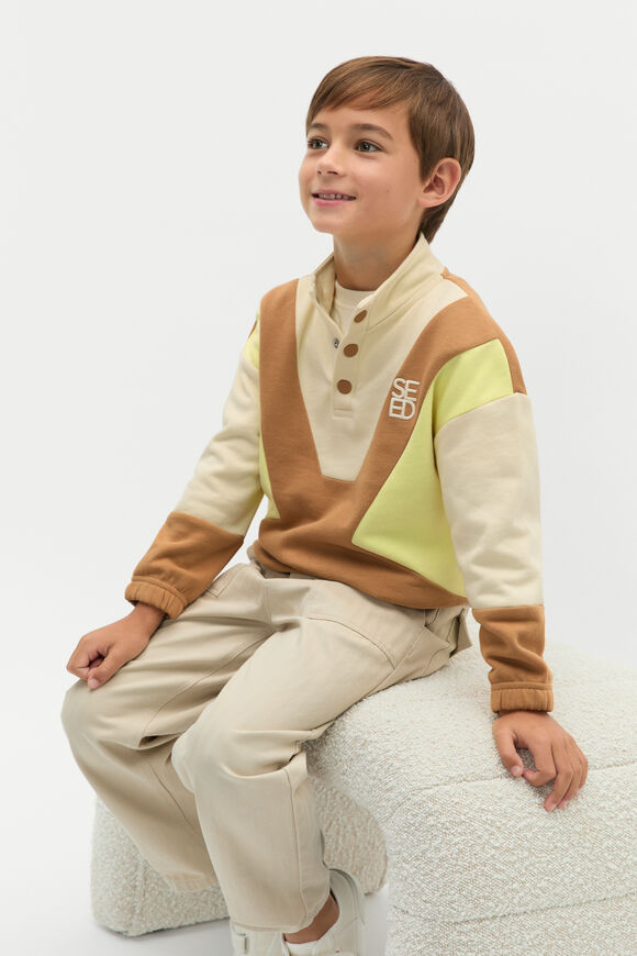 Spliced Logo Sweat  Cinnamon  hi-res