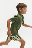 Stripe Track Short  Dark Sage  hi-res