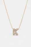 Initial Jewel Bubble Necklace  K  hi-res