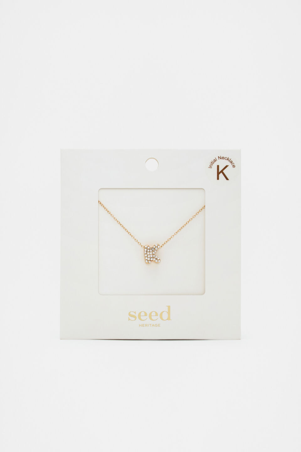 Initial Jewel Bubble Necklace  K