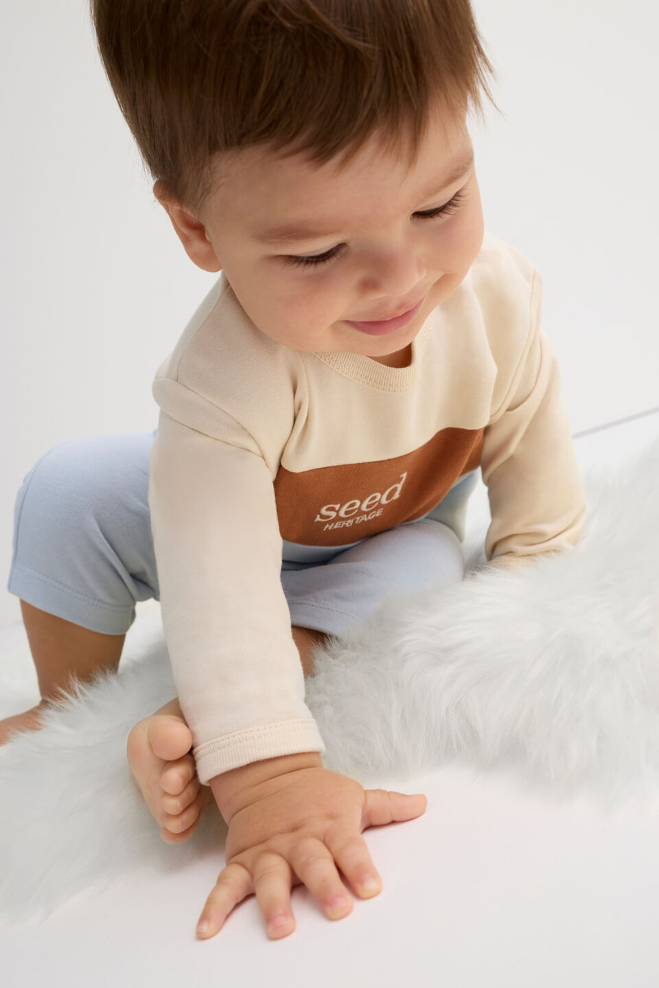 Spliced Logo Jumpsuit  Multi