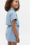 Pleat Denim Short  Denim Stripe  hi-res