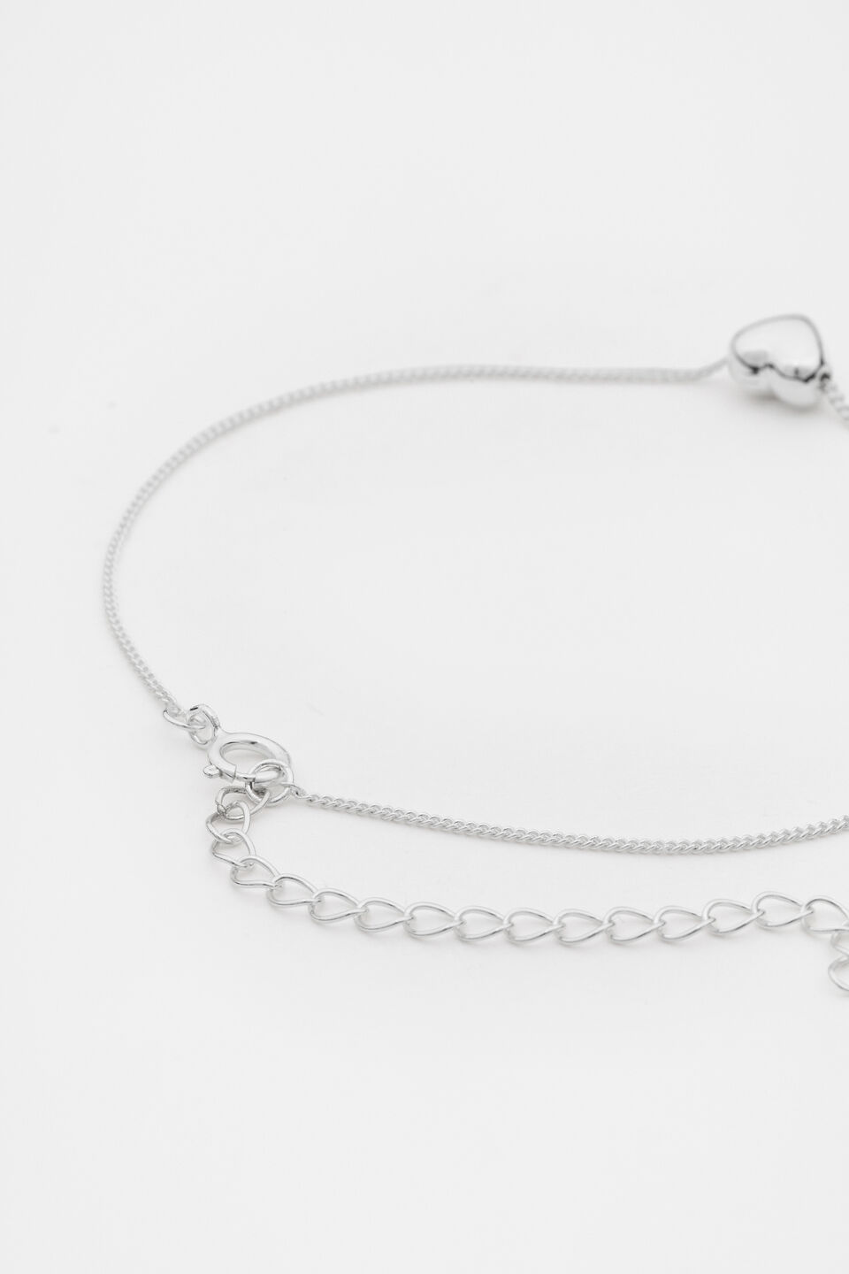 925 Fine Bracelet Heart  Silver