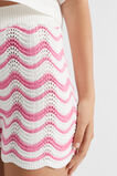 Crochet Short  Aurora Pink Stripe  hi-res