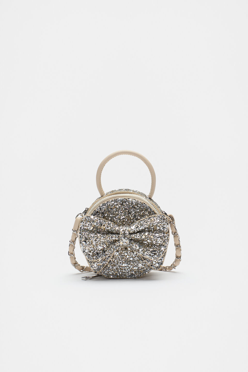 Mini Bow Cross Body  Pale Gold