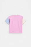 Colourblock Logo Tee  Fairy Floss  hi-res