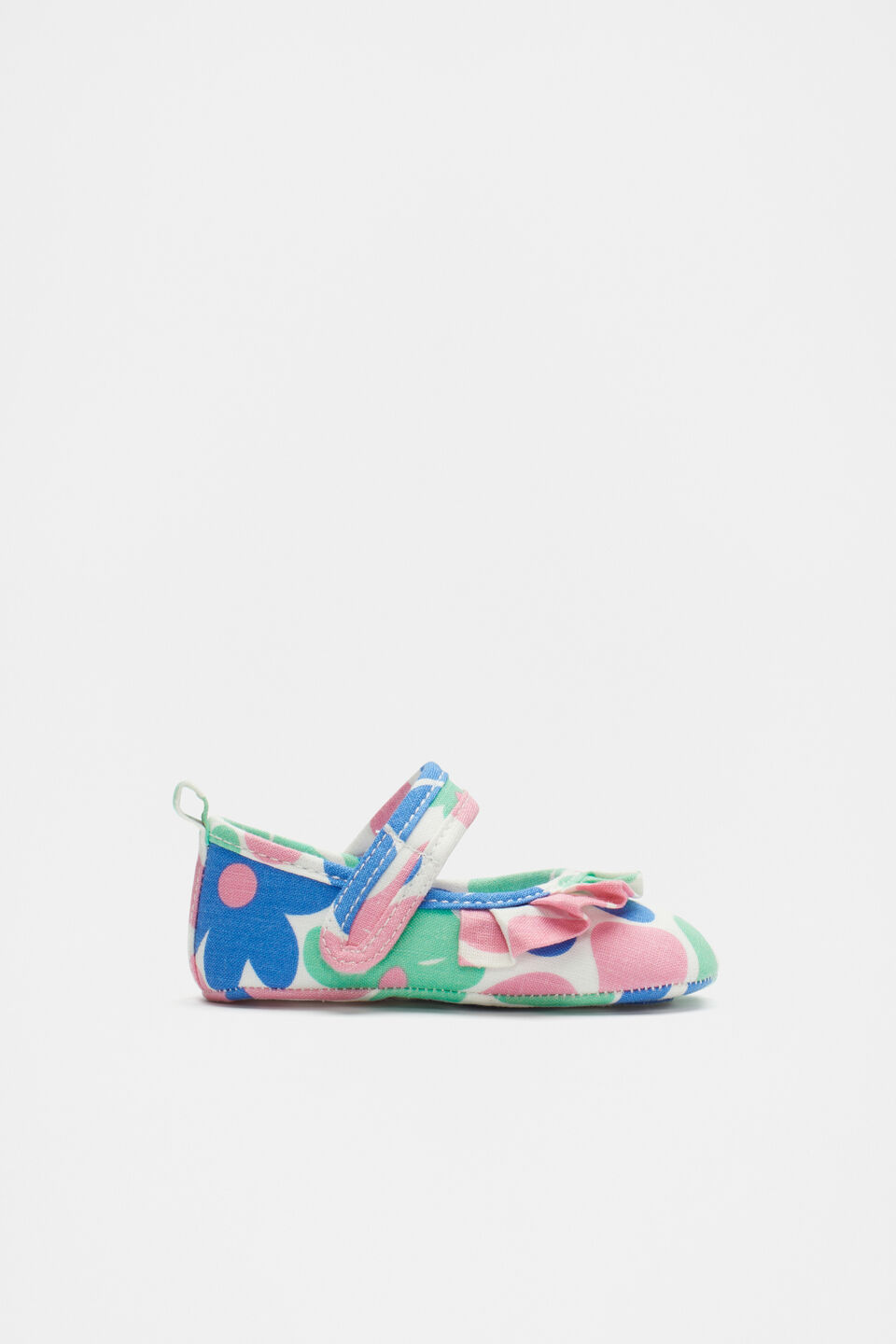 Fabric Frill Mary Jane  Floral Print