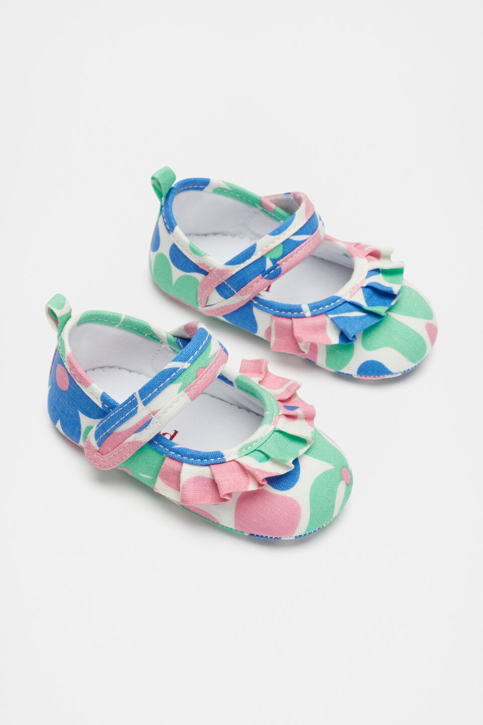 Fabric Frill Mary Jane  Floral Print