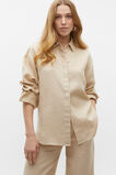 Core Linen Boyfriend Shirt  Sandshell  hi-res