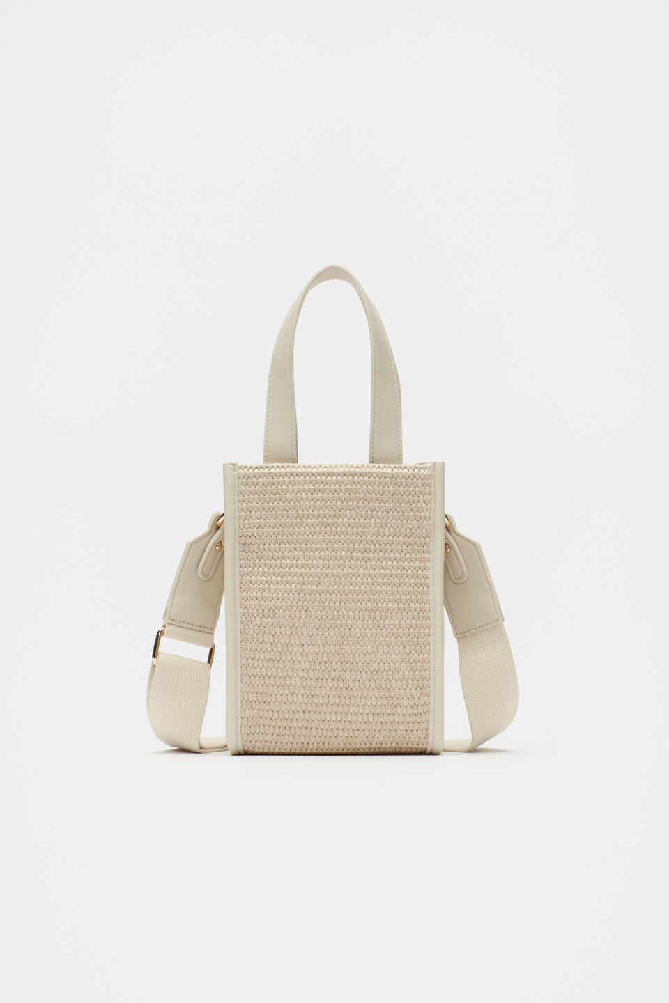 Woven Mini Crossbody Bag  Stone