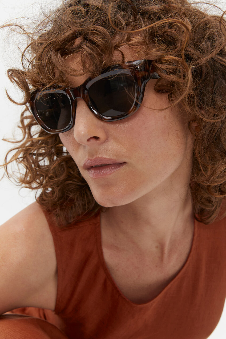 Rachel Cat Eye Sunglasses  Dark Tort