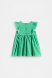 Scallop Trim Dress  Deep Emerald  hi-res