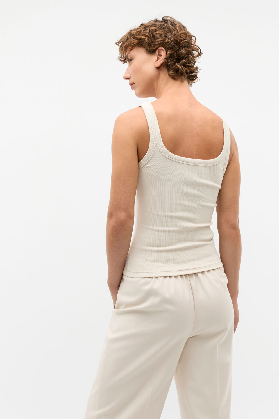 Core Heritage Rib Tank  Oat