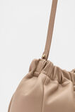 Leather Rouched Clutch  Cookie  hi-res