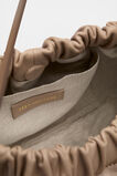 Leather Rouched Clutch  Cookie  hi-res