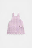 Scallop Tweed Pinafore  Soft Lilac  hi-res