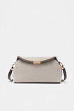 Textured Curved Handbag  Dark Espresso  hi-res