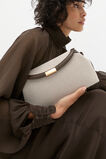 Textured Curved Handbag  Dark Espresso  hi-res