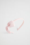 Grosgrain Bow Alice Band  Dusty Rose  hi-res