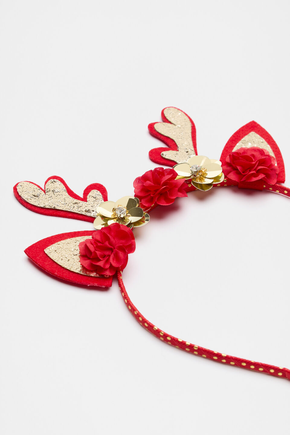 Reindeer Rosette Headband  Multi