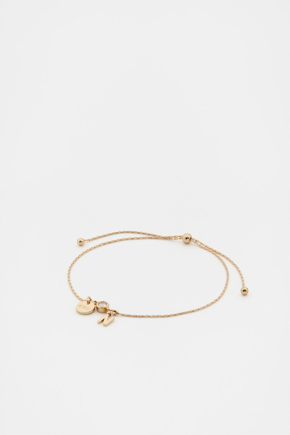 Micro Letter Toggle Bracelet  N