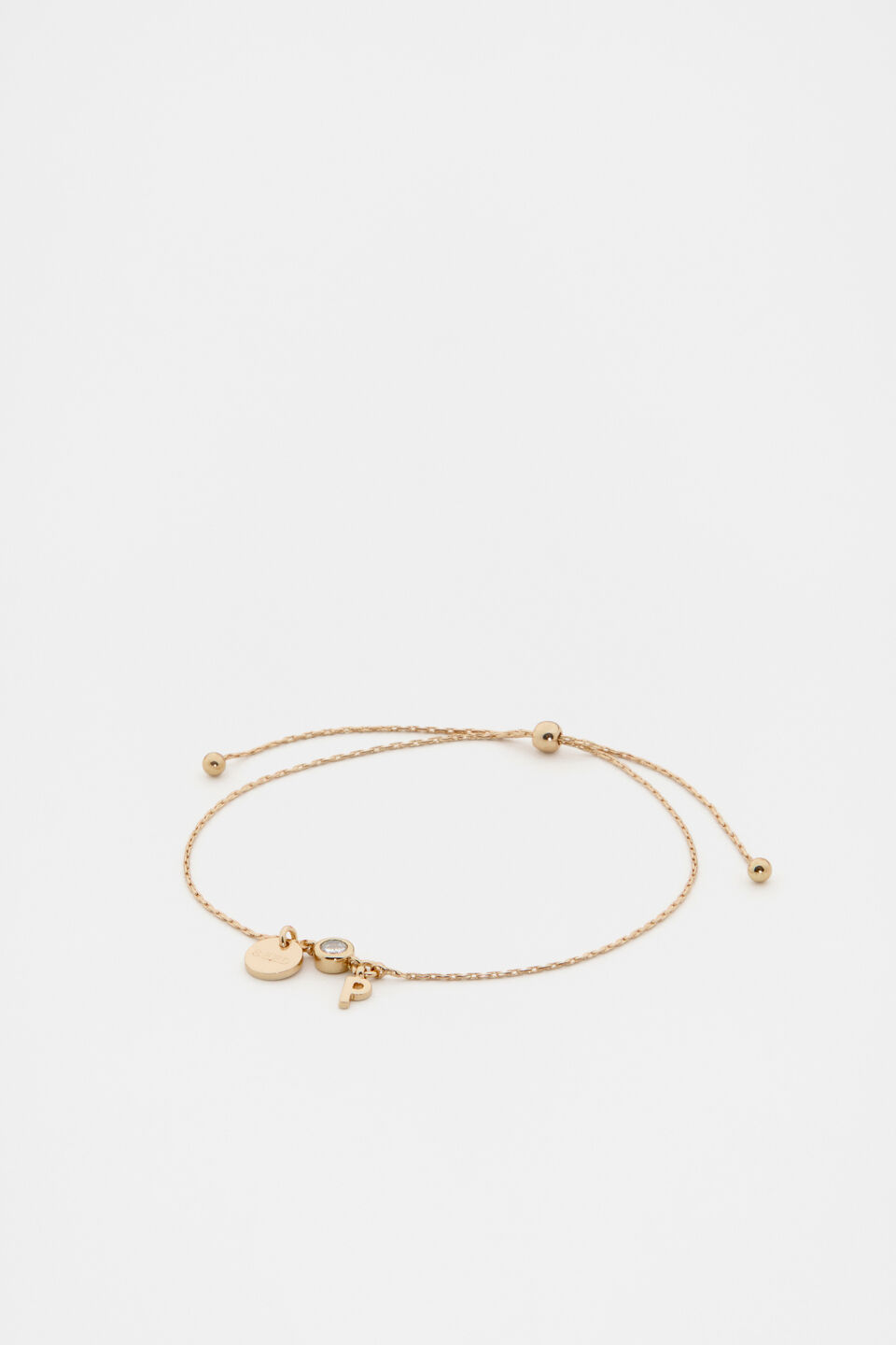 Micro Letter Toggle Bracelet  P