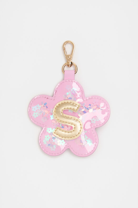 Flower Initial Keyring  S  hi-res