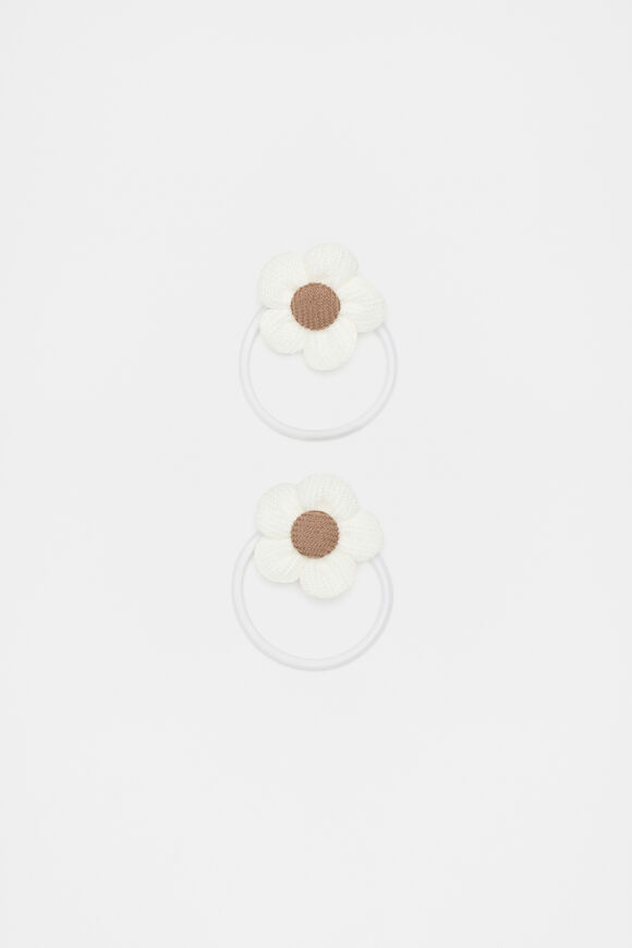 Cord Flower Elastics Pack  Classic Cream  hi-res
