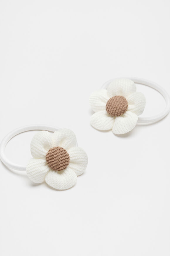 Cord Flower Elastics Pack  Classic Cream  hi-res