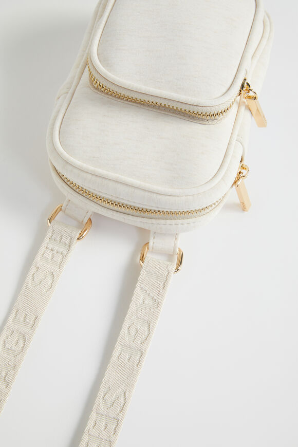 Seed Jersey Crossbody Bag  Frappe  hi-res