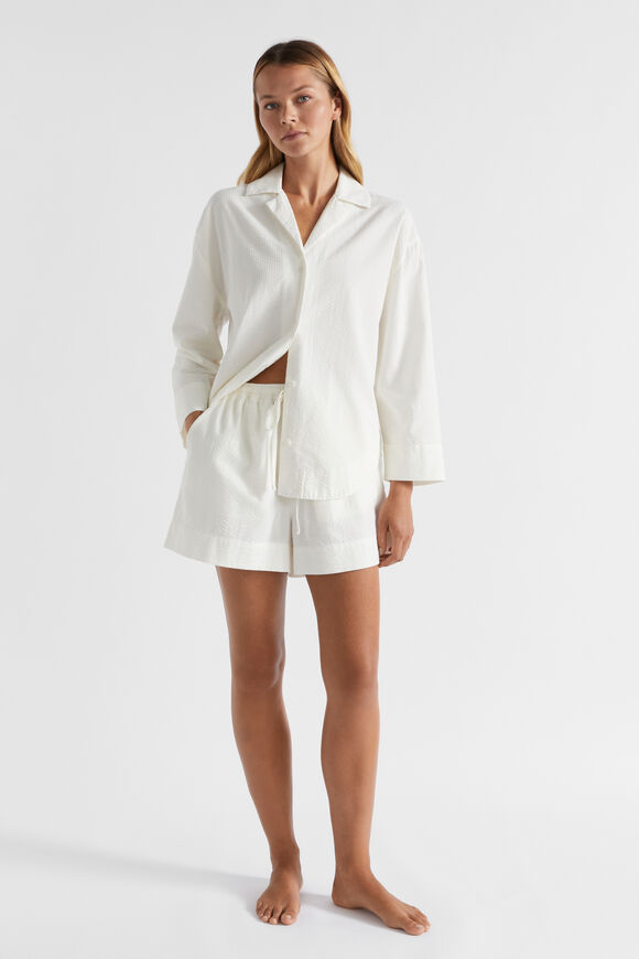 Shirt and Short PJ Set  Cloud Cream  hi-res