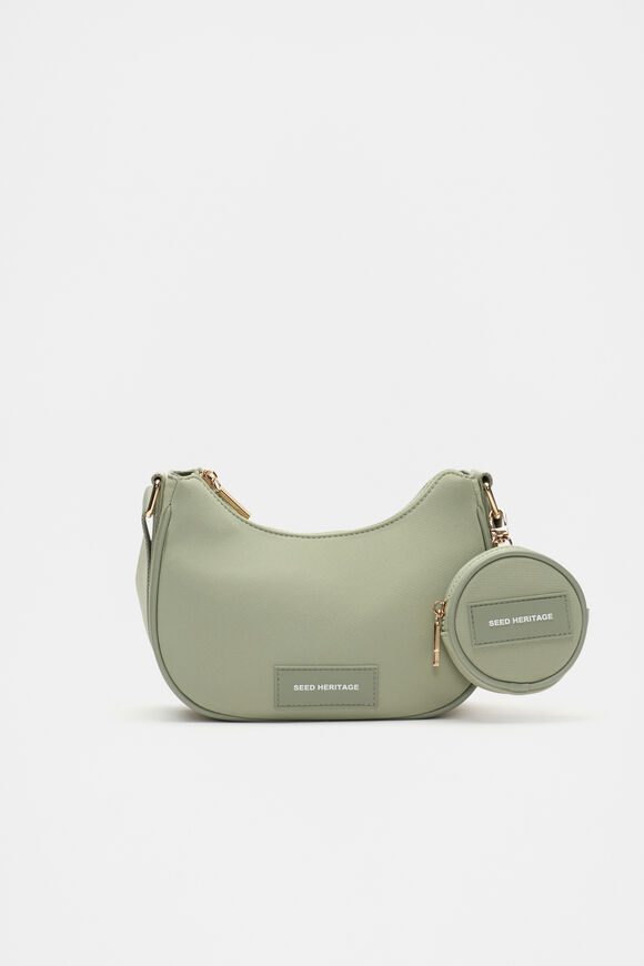 Seed Essential Logo Crossbody Bag  Pale Olive  hi-res