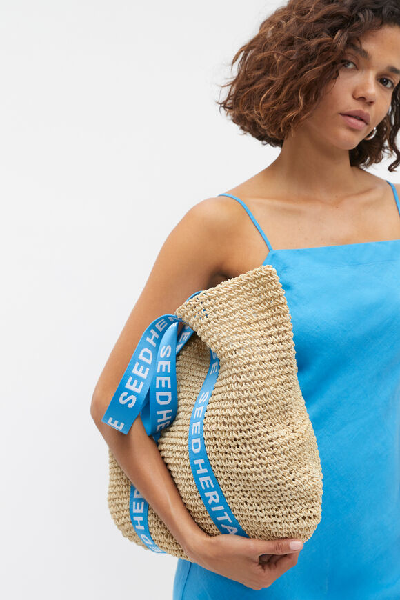 Logo Woven Basket Bag  Amalfi  hi-res