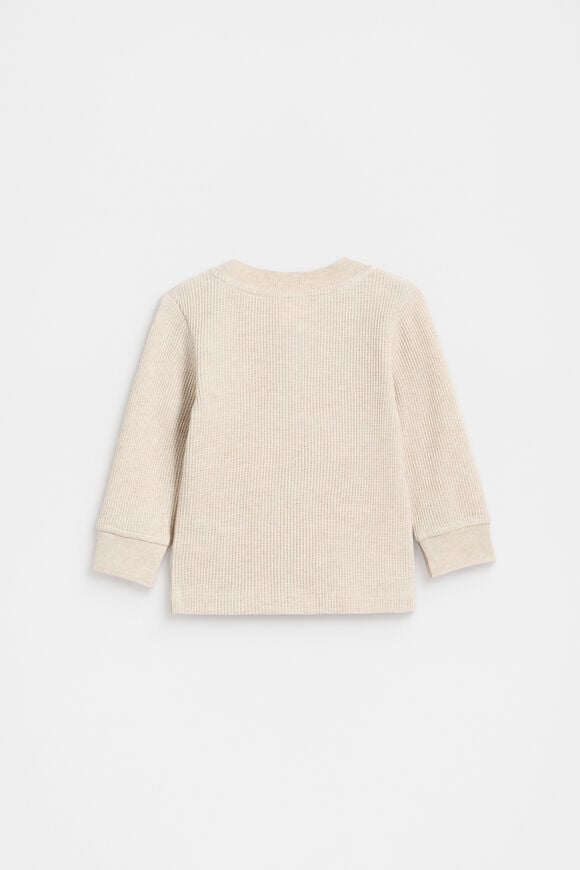 Core Henley Tee  Oat Marle  hi-res