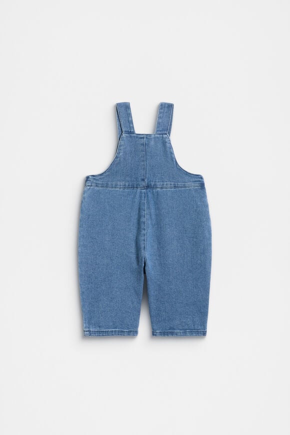 Denim Logo Overall  Mid Blue Wash  hi-res