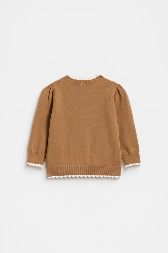 Heart Knit Cardigan  Salted Caramel  hi-res