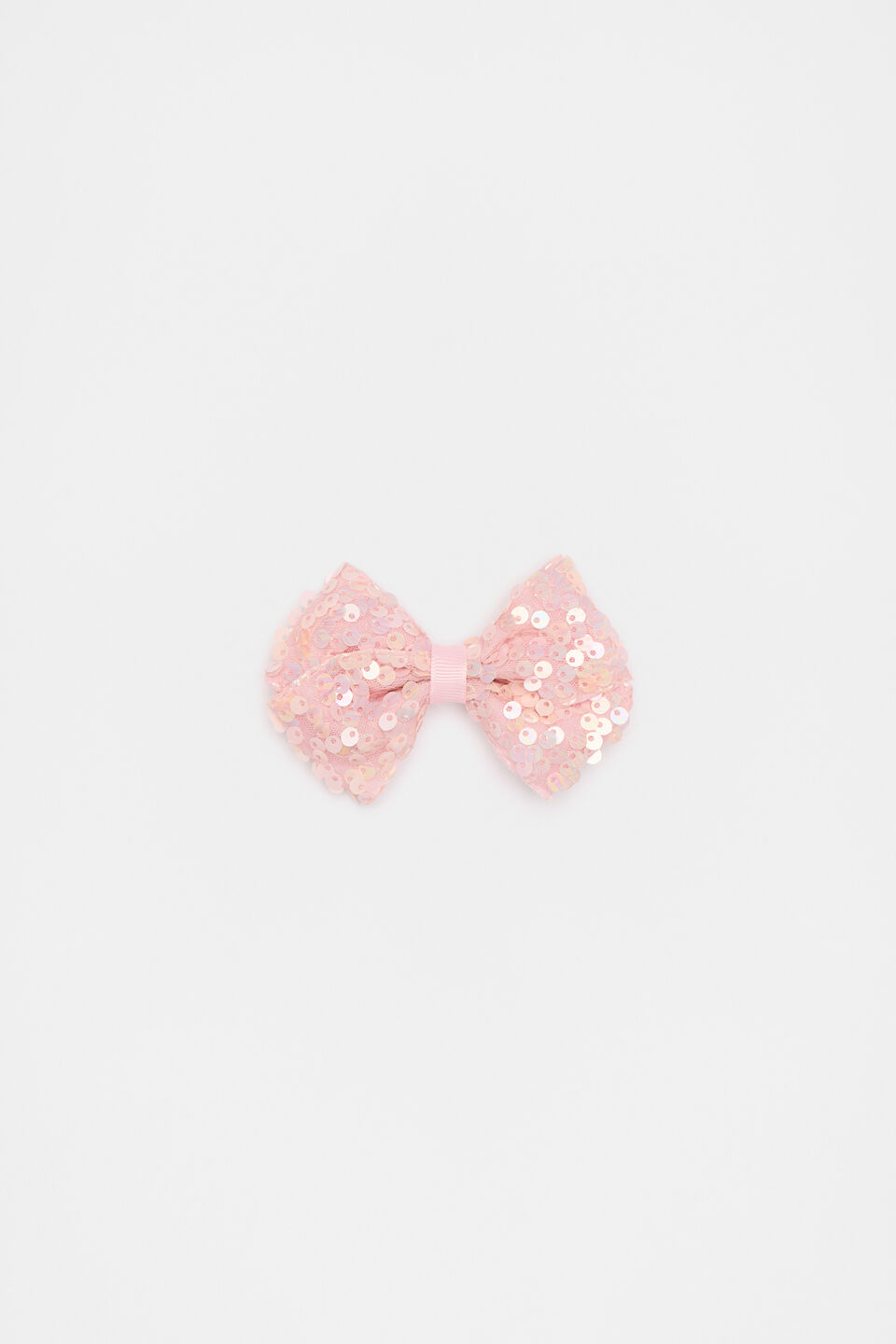 Large Sequin Bow  Rose Petal